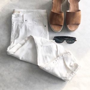 Levi’s white jeans